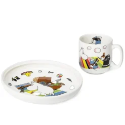 Moomin Arabia Moomin children's dinnerware, Moomintroll White Best