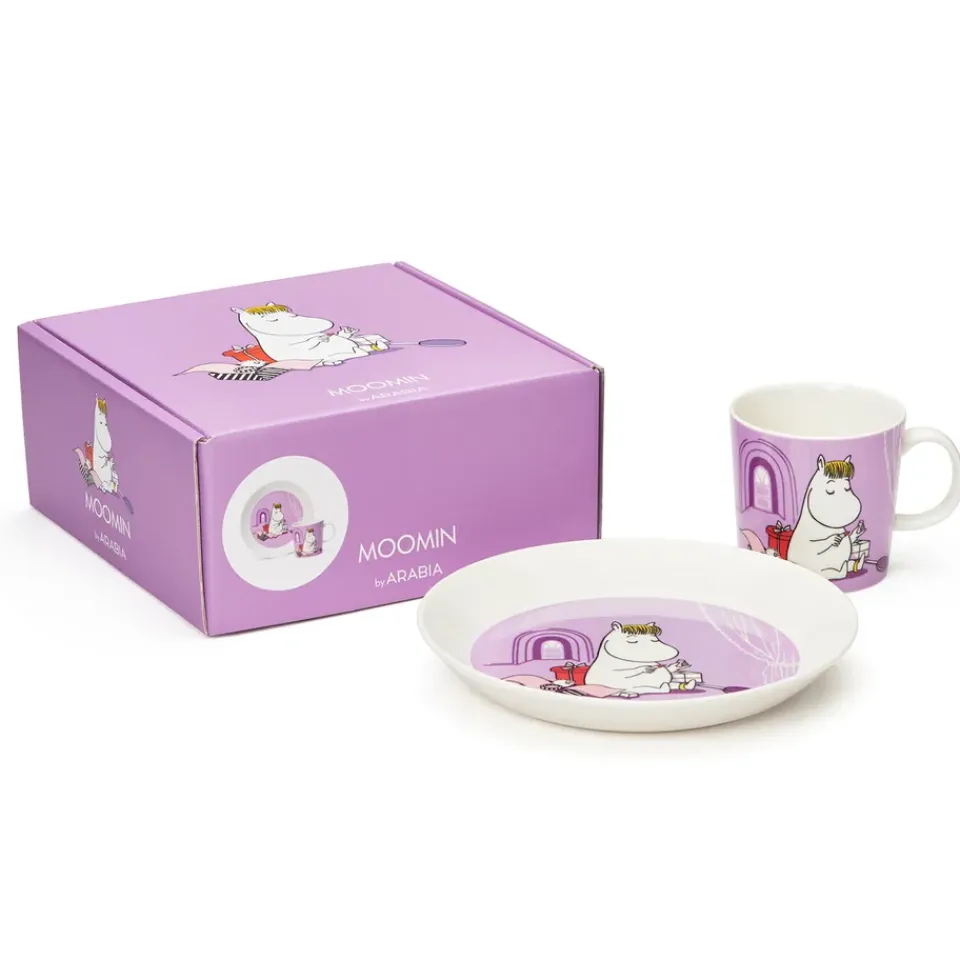 Moomin Arabia Moomin children's dinnerware, Snorkmaiden Purple New