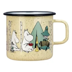 Muurla Moomin enamel mug 80 cl, Campers Yellow Sale