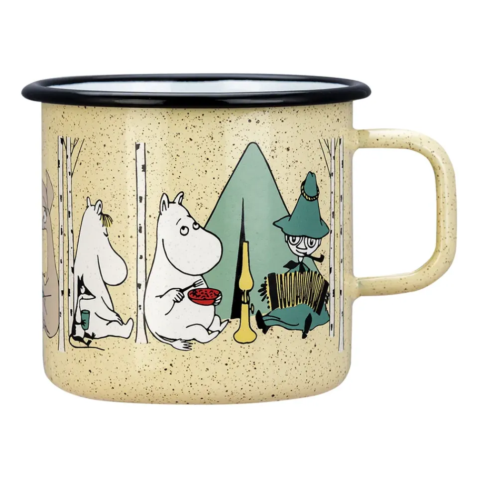 Muurla Moomin enamel mug 80 cl, Campers Yellow Sale