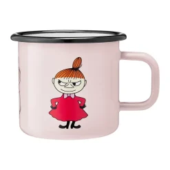 Muurla Moomin enamel mug 37 cl, Little My Pink Sale