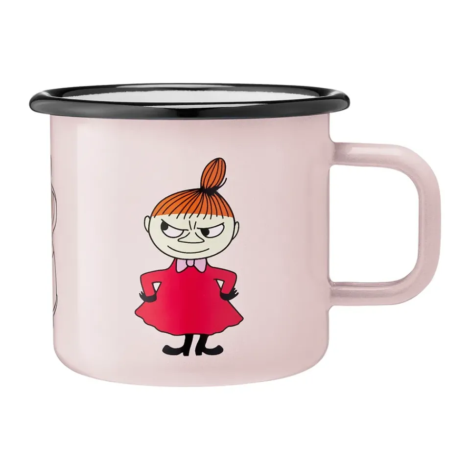 Muurla Moomin enamel mug 37 cl, Little My Pink Sale