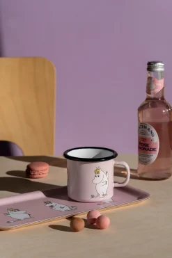 Muurla Moomin enamel mug 25 cl, Retro Sniff Purple Hot