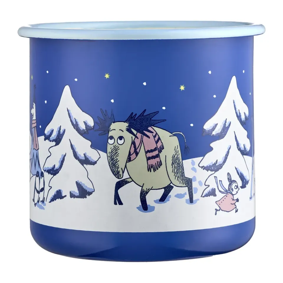 Muurla Moomin enamel mug 80 cl, Starry night Blue New