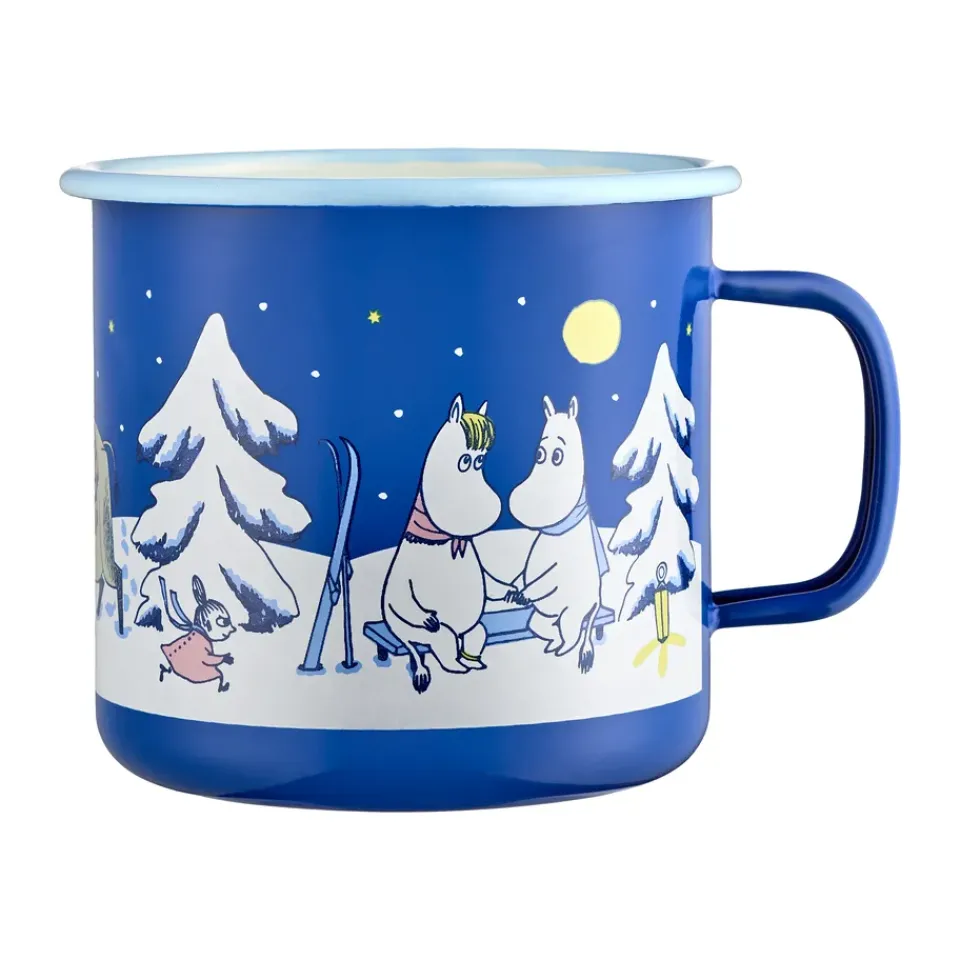 Muurla Moomin enamel mug 80 cl, Starry night Blue New