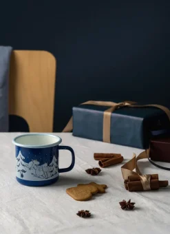 Muurla Moomin enamel mug 37 cl, Starry night Blue