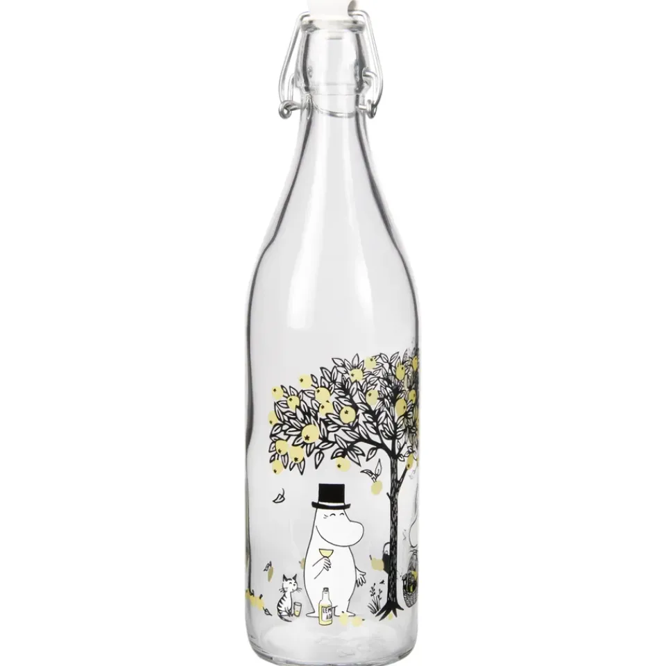 Muurla Moomin glass bottle 1 L, Apples Multi Clearance