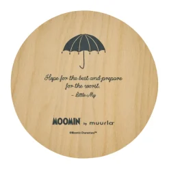 Muurla Moomin glass coaster Ø10 cm, Little My Pink Sale