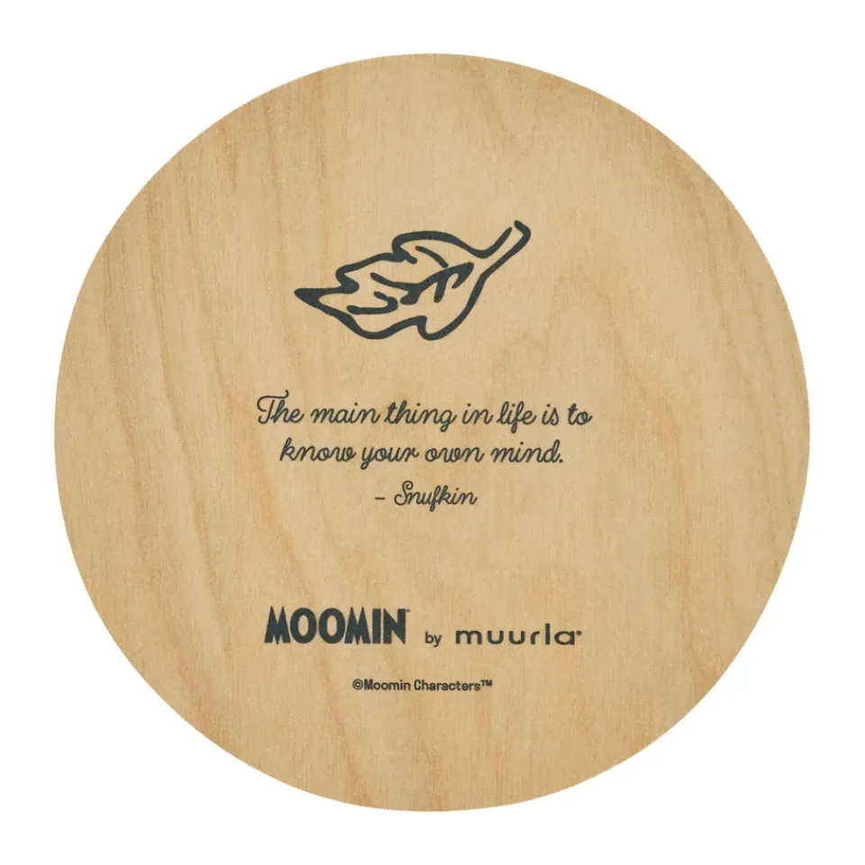 Muurla Moomin glass coaster Ø10 cm, Snufkin Green