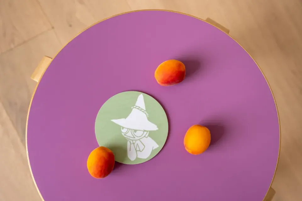 Muurla Moomin glass coaster Ø10 cm, Snufkin Green