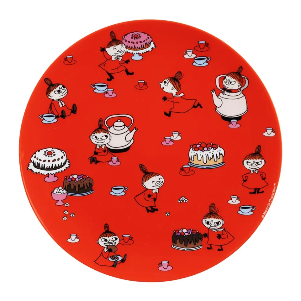 Rätt Start Moomin Little My flat plate Ø19.8 cm, Red Clearance