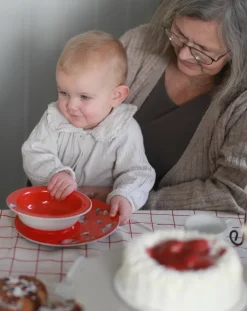 Rätt Start Moomin Little My suction plate Ø15.5 cm, Red Best