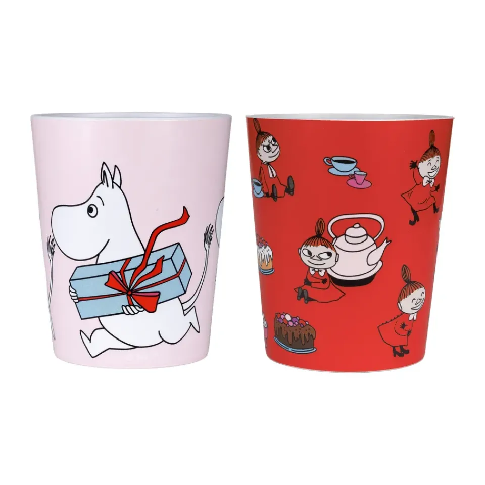 Rätt Start Moomin Little My tumbler mugs 20 cl 2-pack, Red-pink RedPink Outlet