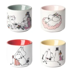 Pluto Design Moomin love egg cup 4 pieces, White-multi WhiteMulti Sale