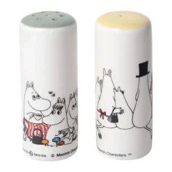 Pluto Design Moomin love salt & pepper shaker, White- Multi New