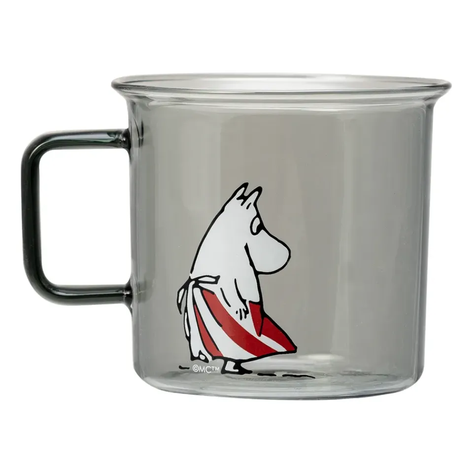 Muurla Moomin mamma glass mug 35 cl, Grey Best