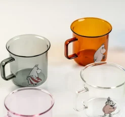Muurla Moomin pappa glass mug 35 cl, Amber Orange Outlet