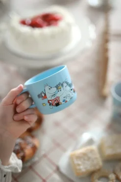 Rätt Start Moomin Picnic mug 25 cl, Light Blue Clearance