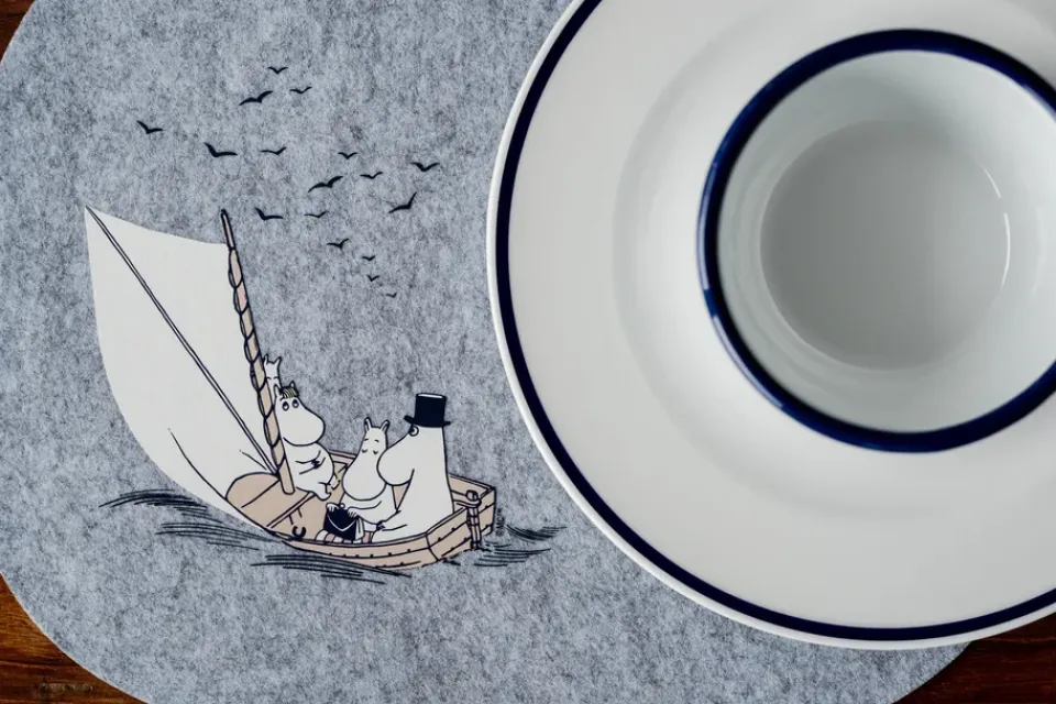 Muurla Moomin placemat 31x38 cm, Sailors Grey Discount