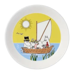 Moomin Arabia Moomin plate Bonfire & Sailing 2 parts, 19 cm Multi Outlet