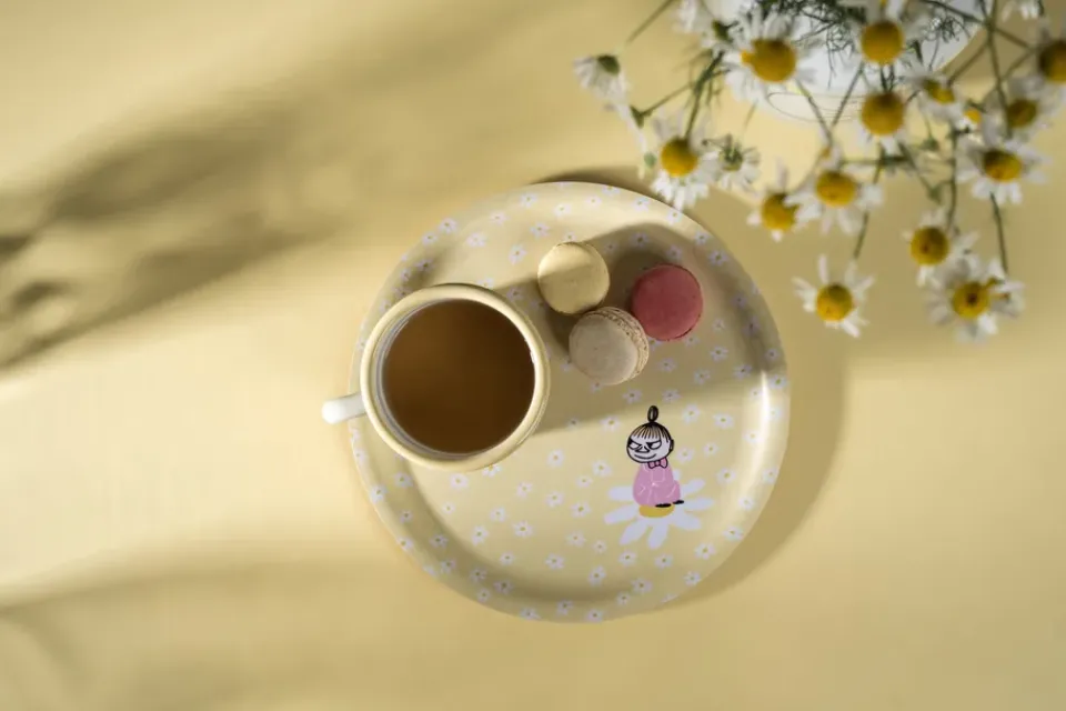 Muurla Moomin tray Ø25 cm, Flowers Yellow Discount