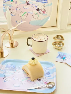 Opto Design Moomin tray winter 2022 20x27 cm, Blue-white-pink BlueWhitePink