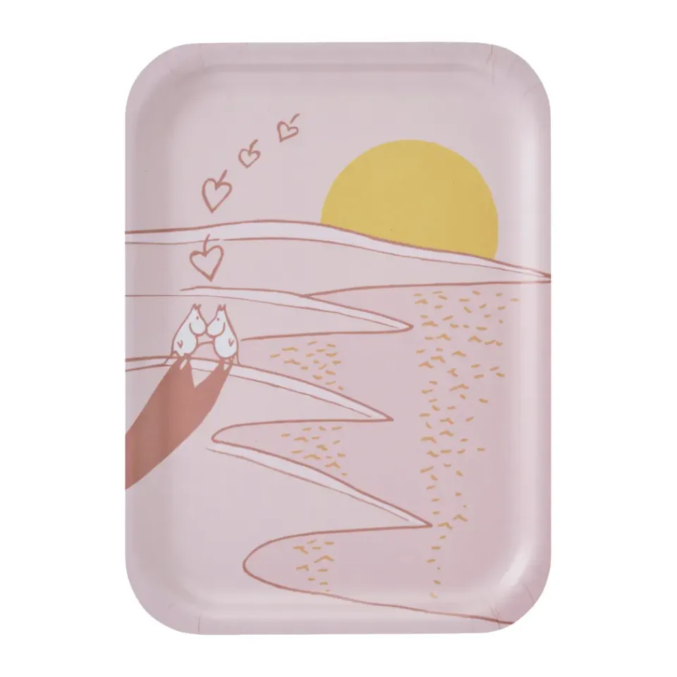Muurla Moomin tray 20x27 cm, A moment Pink Best