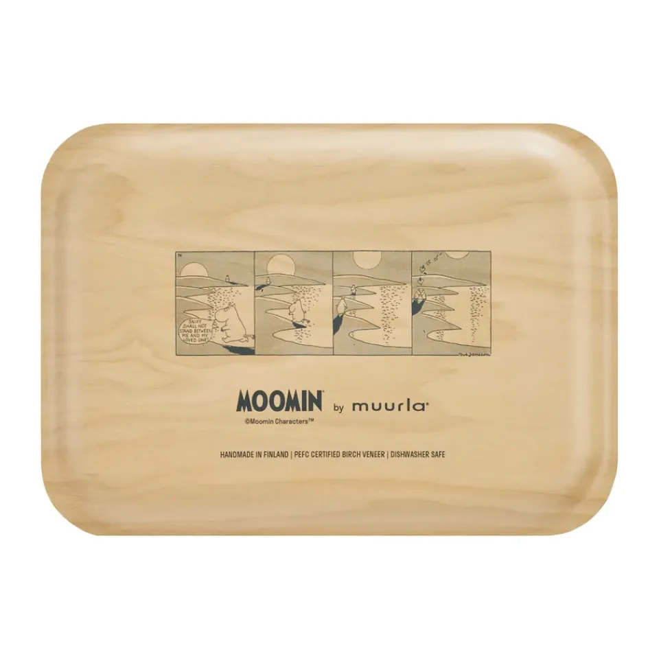Muurla Moomin tray 20x27 cm, A moment Pink Best