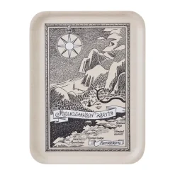 Muurla Moomin tray 32x42 cm, Finnish Moominvalley map Beige Outlet