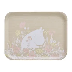 Muurla Moomin tray 28x36 cm, Flower field Beige Outlet