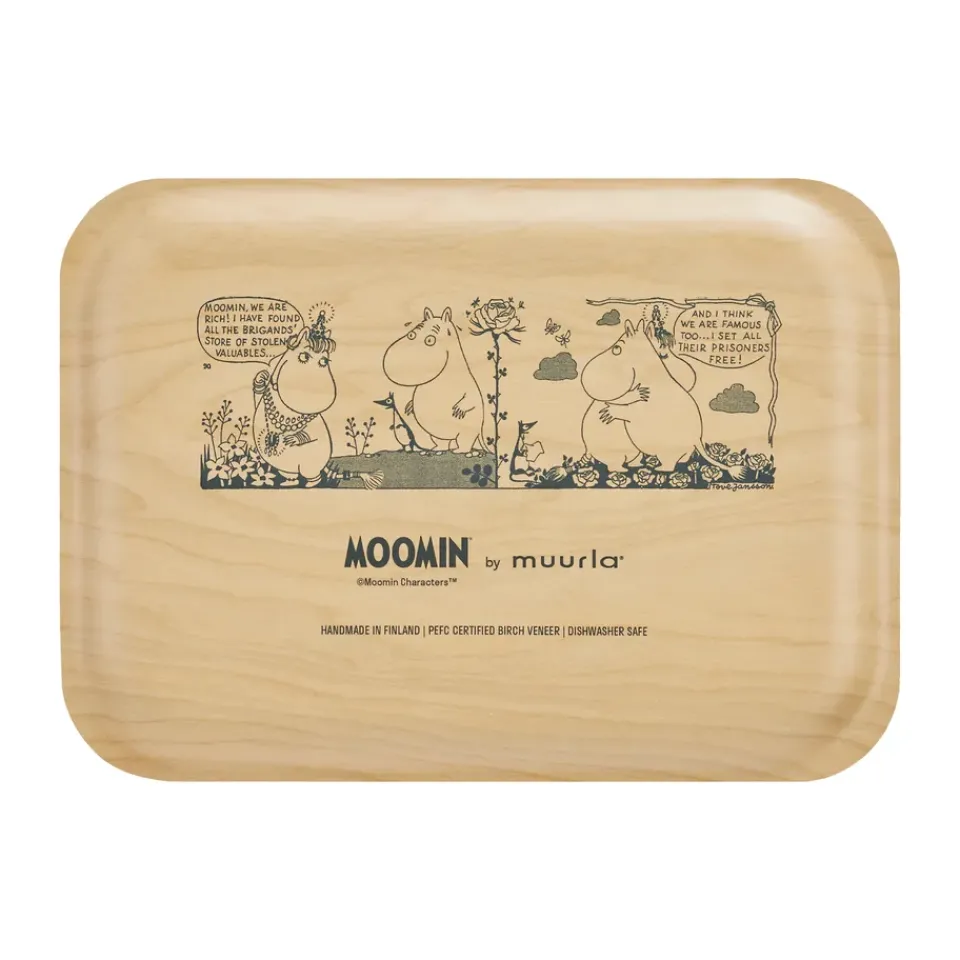 Muurla Moomin tray 20x27 cm, Hug Pink Outlet