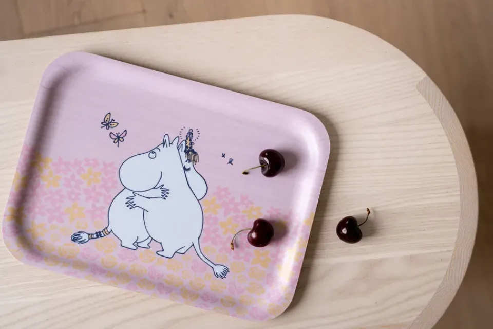 Muurla Moomin tray 20x27 cm, Hug Pink Outlet