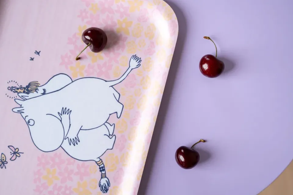 Muurla Moomin tray 20x27 cm, Hug Pink Outlet