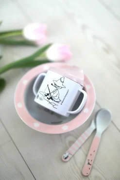 Rätt Start Moomin Water & Bath sippy cup & suction cup plate, Pink Discount