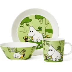 Moomin Arabia Moomintroll Moomin bowl, Grass Green New