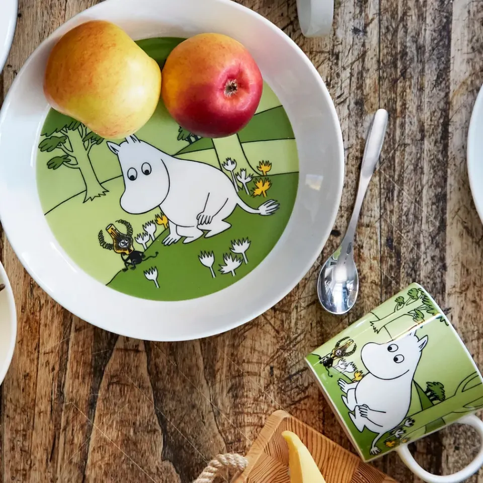 Moomin Arabia Moomintroll Moomin mug, Grass Green New