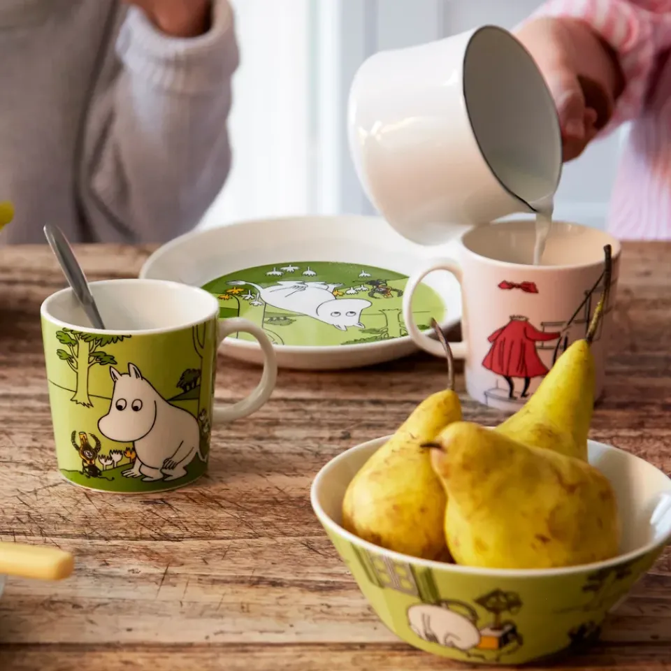 Moomin Arabia Moomintroll Moomin mug, Grass Green New