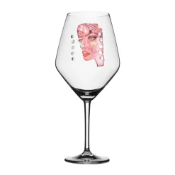 Carolina Gynning Moonlight Queen wine glass 75 cl, Pink Transparent