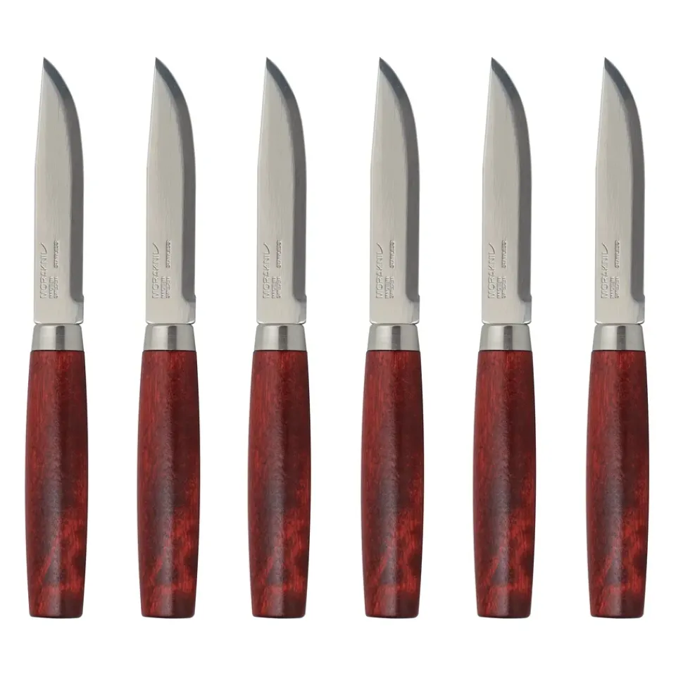 Morakniv Classic Steak Knife 6-pack, Red New
