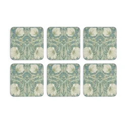 Pimpernel Morris & Co coasters 6-pack, Green, blue GreenBlue Sale