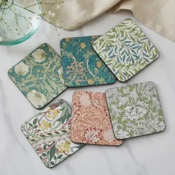 Pimpernel Morris & Co coasters 6-pack, Green, blue GreenBlue Sale