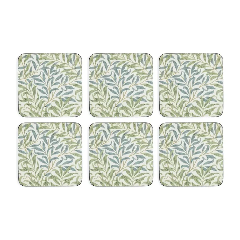 Pimpernel Morris & Co Willow Bough coasters 6-pack, Green, blue GreenBlue Best