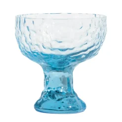 Kosta Boda Moss coupe champagne glass 35 cl, Circular glass GreenBlue Hot