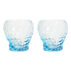 Kosta Boda Moss tumbler glass 26 cl 2-pack, Circular glass GreenBlue New