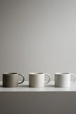 DBKD Mug ceramic mug 35 cl, Mole dot Beige Best