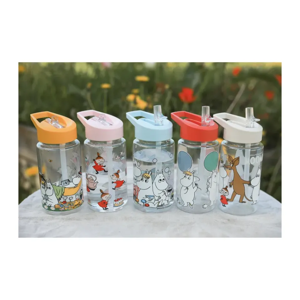 Rätt Start Mumin Archipelago water bottle 550 ml, Blue Transparent Outlet