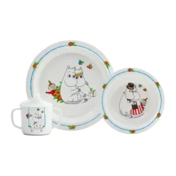 Rätt Start Mumin children's dinnerware set 3 pieces, White Multi Best