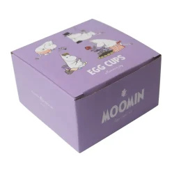 Pluto Design Mumin joy egg cup 4 parts, White- Multi New