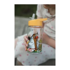 Rätt Start Mumin Picknick water bottle 550 ml, Yellow Transparent Hot