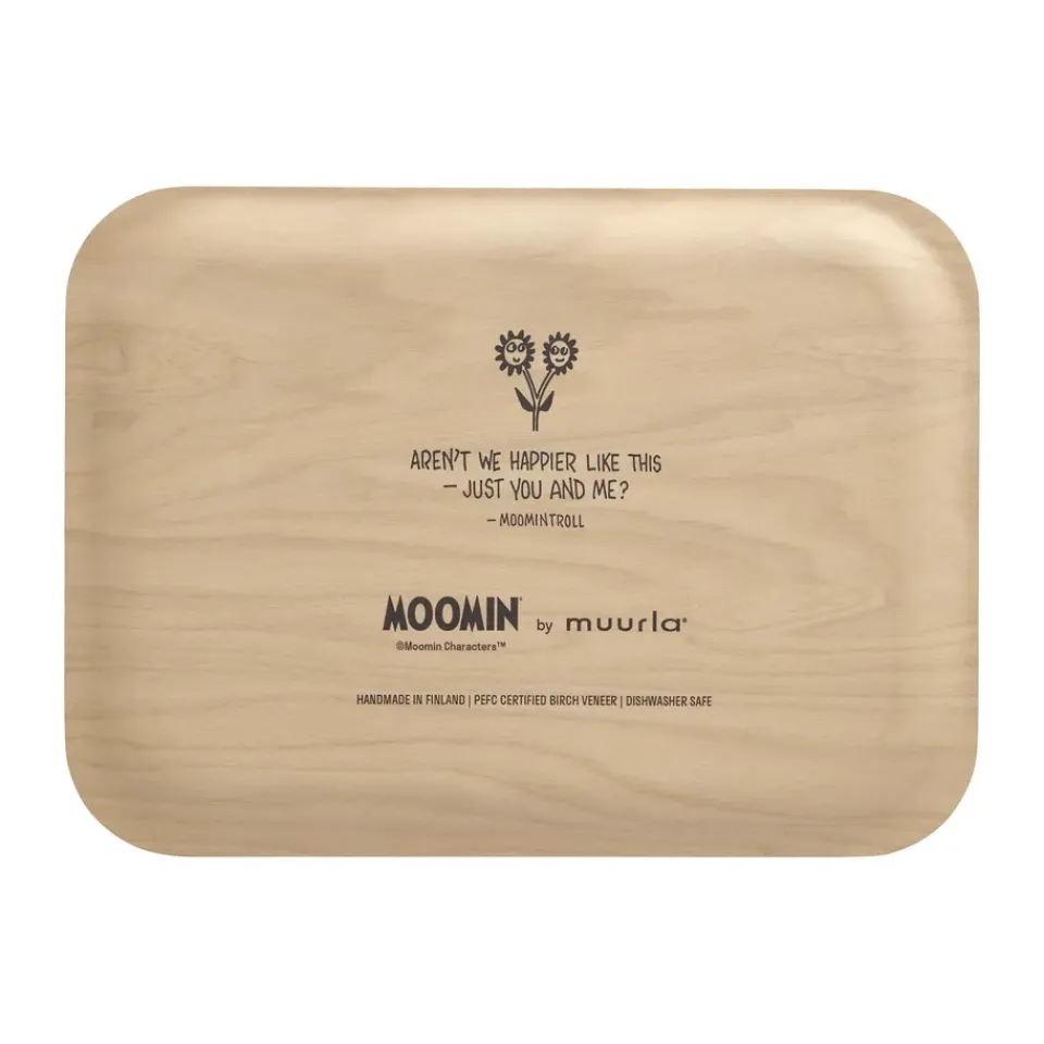 Muurla Mumin tray 20x27 cm, Flowers White Sale